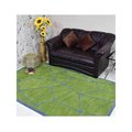 Micasa 8 x 10 ft. Contemporary Green Blue Hand Tufted Wool Area Rug MI1793038